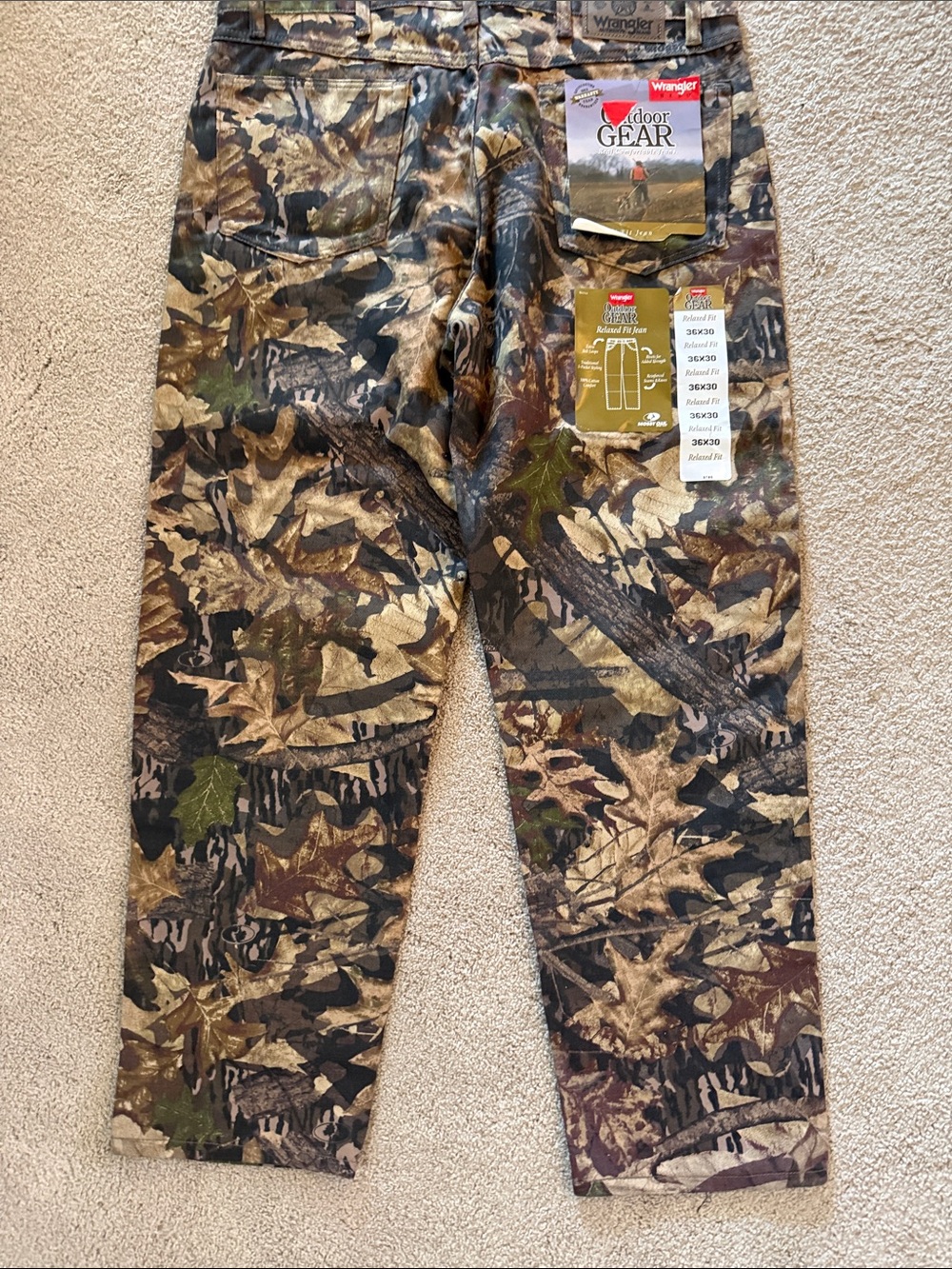 Wrangler Men's Camouflage Cargo Pants - Brown/Green